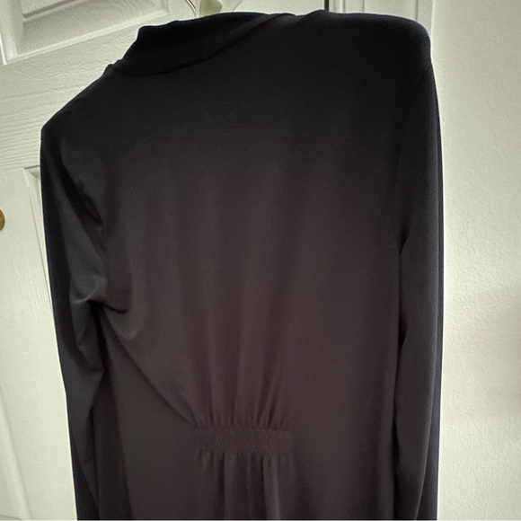 Dana Buchman Black Open Cascade Cardigan - Picture 2 of 7